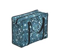 WZYCWB Cherry Blossom Portable Storage Bag, One Size, Polyester, Zippered, 53 x 40 x 23 cm, Foldable with Reinforced Handles