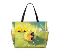 WZYCWB chicks Beach bag large travel bag gym swimming pool zipper storage bag