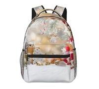 WZYCWB Christmas Ornaments on the Snow Casual Backpack, 11.4x15.7x7.8 Inch, Laptop Backpack for Travel Hiking Business Camping Gym