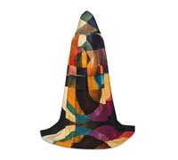 WZYCWB Circle Square Harmony M Patterned Hooded Cape Cosplay Costume - Holiday Party Costume Props