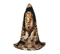 WZYCWB Classical lion L Patterned Hooded Cape Cosplay Costume - Holiday Party Costume Props