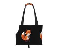 WZYCWB Clever Fox Printed Pet Shoulder Bag - Lightweight, Breathable Travel Small Pet Shoulder Bag
