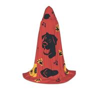 WZYCWB Close-up of a dog's head with a solid background Printed S Wizard Cape, Themed Party Costume, Adult & Teen Cosplay Cape, Sizes S, M, L