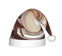 WZYCWB Coffee milk Patterned Christmas Hats for Kids, Cute Pointed Hats, Christmas Party Decorations and Gifts for Family Gatherings