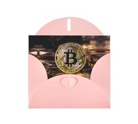 WZYCWB Coins with B Pink Printed Holiday Cards - Perfect for heartwarming holiday greetings
