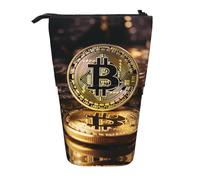 WZYCWB Coins with B Retractable Storage Container for Pen Holders, Makeup Brush Holders, or Coin Drawstring Bags.