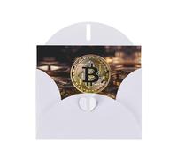 WZYCWB Coins with B White Printed Holiday Cards - Perfect for heartwarming holiday greetings