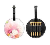 WZYCWB Color Fragment Paper Special Printed Golf tee Storage Bag - Portable Hanging Buckle Design