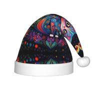 WZYCWB Colored tabby cat Patterns Kids' Christmas Party Hats, Soft and Comfortable, Gentle on Skin, Kindergarten Class Party Gifts