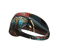 WZYCWB Colorful Beetle Printed sports headband, sports sweatband, moisture wicking