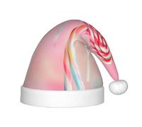 WZYCWB Colorful lollipop Patterned Christmas Hats for Kids, Cute Pointed Hats, Christmas Party Decorations and Gifts for Family Gatherings