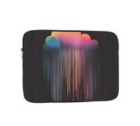 WZYCWB Colorful rainbow rain 12 inch Laptop sleeve compatible with 10-17-inch laptops. A lightweight, portable, and stylish accessory.