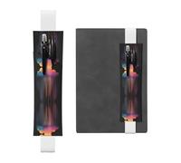 WZYCWB Colorful rainbow rain Diary pencil pouches, PVC pen holders and pen holders with elastic bands, and bookmarks are the best gift choices.