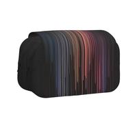 WZYCWB Colorful rainbow rain Patterned Portable Pencil Case ideal for organizing pens in the office or storing makeup brushes