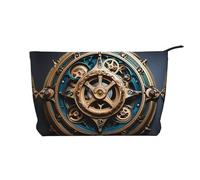 WZYCWB Cool Steampunk Gears Patterned Toiletry Storage Bag, Essential for organizing Cosmetics and Skincare Products.