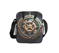 WZYCWB Cool Steampunk Gears Transparent Shoulder Bag Lunch Handbag with Zipper and Shoulder Strap for Women Men Work Shopping