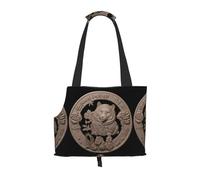 WZYCWB Copper ring Printed Pet Shoulder Bag - Lightweight, Breathable Travel Small Pet Shoulder Bag