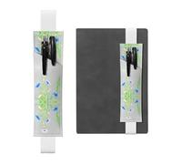 WZYCWB Cornflower flowers in the sun Leather Pen Holder Bookmark, Adjustable Leather Pen Holder, Perfect for Back to School Christmas Gifts