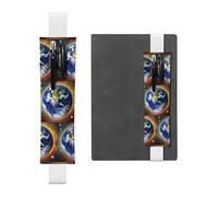 WZYCWB Cosmic Earth Diary pencil pouches, PVC pen holders and pen holders with elastic bands, and bookmarks are the best gift choices., White, One Size