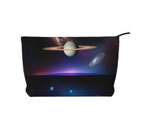 WZYCWB Cosmic Saturn Patterned Toiletry Storage Bag, Essential for organizing Cosmetics and Skincare Products.