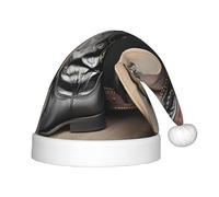 WZYCWB Cowboy Black Hat Western Boots Patterns Fun Christmas Party Hat, Class Party Activity Holiday Christmas Decoration Hat