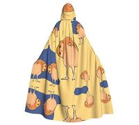 WZYCWB Crooked Owl Hooded Cape Adult Extended, Unisex Party Decoration Cape, Halloween, Carnival and Cosplay Costume