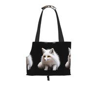 WZYCWB Crouching fox Printed Pet Shoulder Bag - Lightweight, Breathable Travel Small Pet Shoulder Bag