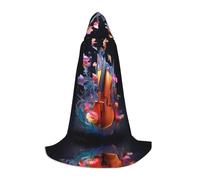 WZYCWB Crystal Cello Print S Hooded Cape | Cosplay Costume, Halloween Anime Party Prop