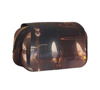 WZYCWB Crystal Insects Patterned Portable Pencil Case ideal for organizing pens in the office or storing makeup brushes