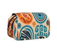WZYCWB cultural symbol Patterned Portable Pencil Case ideal for organizing pens in the office or storing makeup brushes