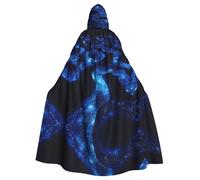 WZYCWB Curved maze Halloween hooded cloak, unisex fashion cloak suitable for Halloween cosplay party