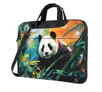 WZYCWB Cute and adorable panda 14 inch Print Laptop Crossbody Bag/Briefcase, Suitable for Daily Office Use and Business Travel
