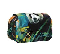 WZYCWB Cute and adorable panda Patterned Portable Pencil Case ideal for organizing pens in the office or storing makeup brushes