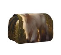 WZYCWB Cute baby goat Patterned Portable Pencil Case ideal for organizing pens in the office or storing makeup brushes