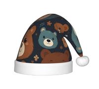 WZYCWB Cute bear Patterns Kids' Christmas Party Hats, Soft and Comfortable, Gentle on Skin, Kindergarten Class Party Gifts