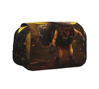 WZYCWB Cute bees Patterned Portable Pencil Case ideal for organizing pens in the office or storing makeup brushes