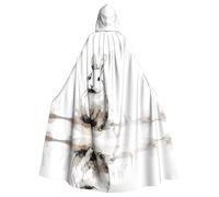 WZYCWB Cute Bunny Patterned Hooded Cape - Ideal Costume for Carnival/Festival Party Cosplay