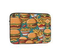 WZYCWB cute burger fries 10 inch Laptop sleeve compatible with 10-17-inch laptops. A lightweight, portable, and stylish accessory.