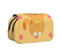 WZYCWB cute cartoon kitten Printing Portable Pencil Case ideal for organizing pens in the office or storing makeup brushes