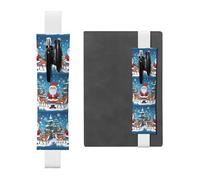 WZYCWB Cute Christmas deer Diary pencil pouches, PVC pen holders and pen holders with elastic bands, and bookmarks are the best gift choices.