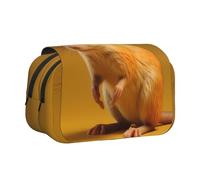 WZYCWB Cute Elephant Shrew Patterned Portable Pencil Case ideal for organizing pens in the office or storing makeup brushes