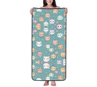 WZYCWB Cute Fox Printed Super Soft Bath Towel (27x55 inches), Absorbent and Quick-Drying Towel, Suitable for Bathroom, spa, Gym,