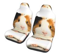 WZYCWB Cute Guinea Pig Car Seat Protectors (2 Pack) - Vehicle Seat Covers for Sedan, SUV, Truck & Van, Interior Protection