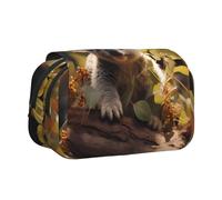 WZYCWB Cute Koala Plant Patterned Portable Pencil Case ideal for organizing pens in the office or storing makeup brushes
