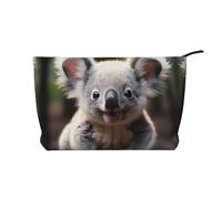 WZYCWB Cute Koala Printed Travel Cosmetic Bag, Perfect for Business Trips and Vacations.