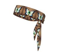 WZYCWB Cute Little Butterfly Printed Sports Headband, Men's and Women's Headscarf for Playing Ball, Morning Jogging, Outdoor Sports