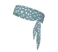 WZYCWB Cute Little Fox Printed Sports Headband, Men's and Women's Headscarf for Playing Ball, Morning Jogging, Outdoor Sports