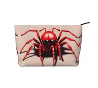 WZYCWB Cute Little red Spider Patterned Toiletry Storage Bag, Essential for organizing Cosmetics and Skincare Products.