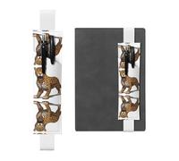 WZYCWB Cute little tiger Leather Pen Holder Bookmark, Adjustable Leather Pen Holder, Perfect for Back to School Christmas Gifts