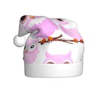 WZYCWB Cute owl Adult Christmas hats and printed party hats are perfect for New Year's Christmas and family parties
